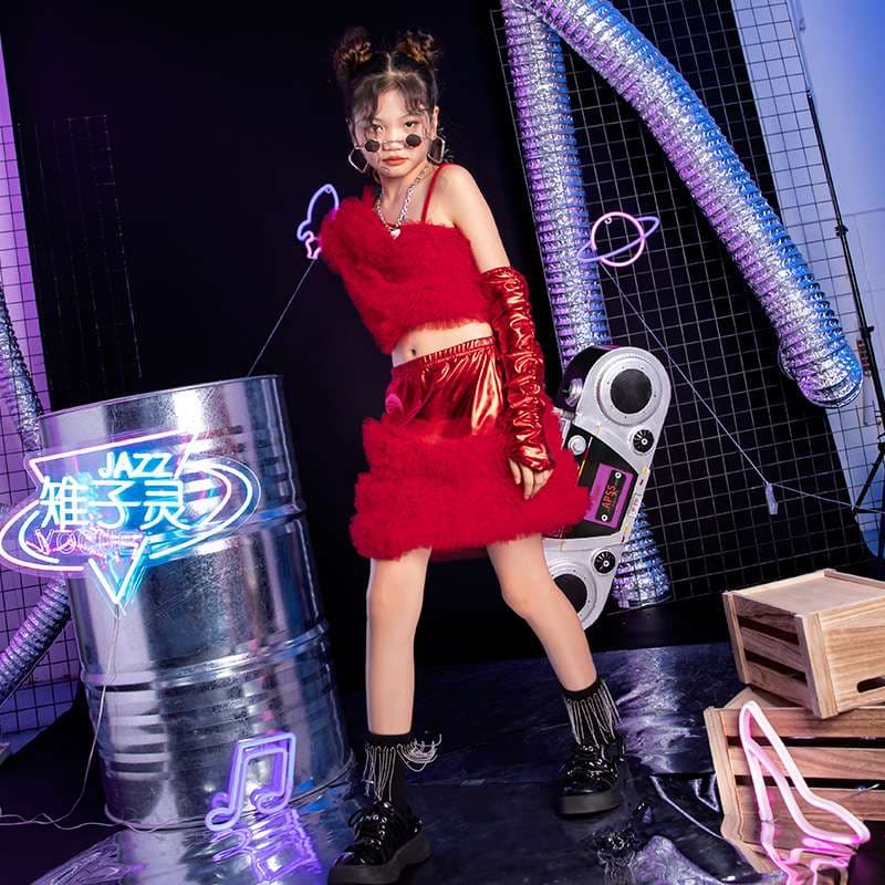 ダンス衣装 もこもこキラキラ☆組み合わせダンスセット