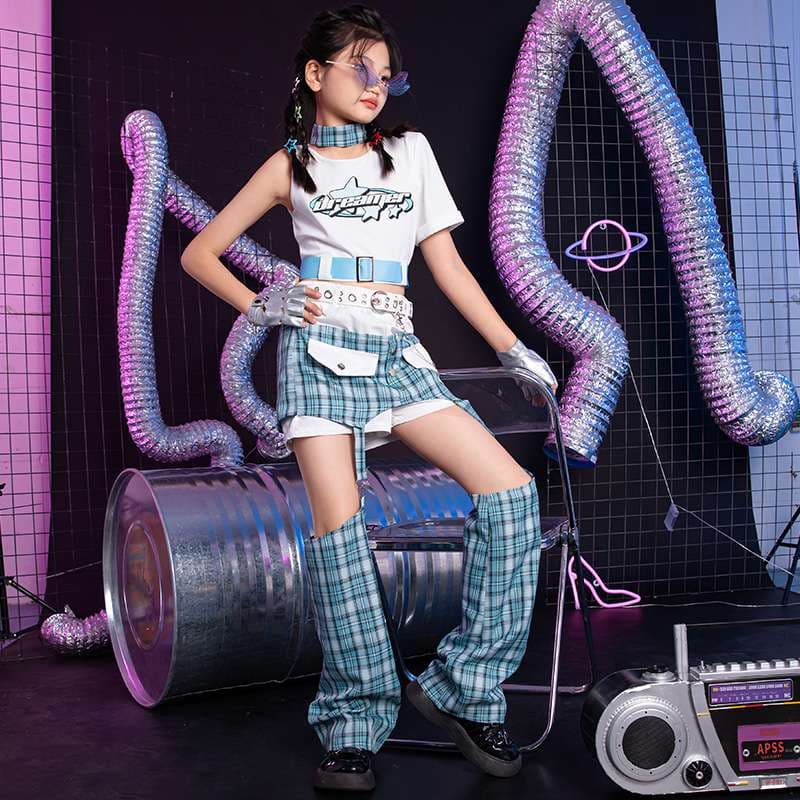 ストリート系チュール付きダンス衣装