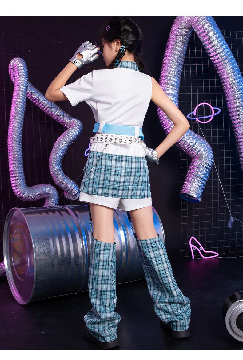 ストリート系チュール付きダンス衣装