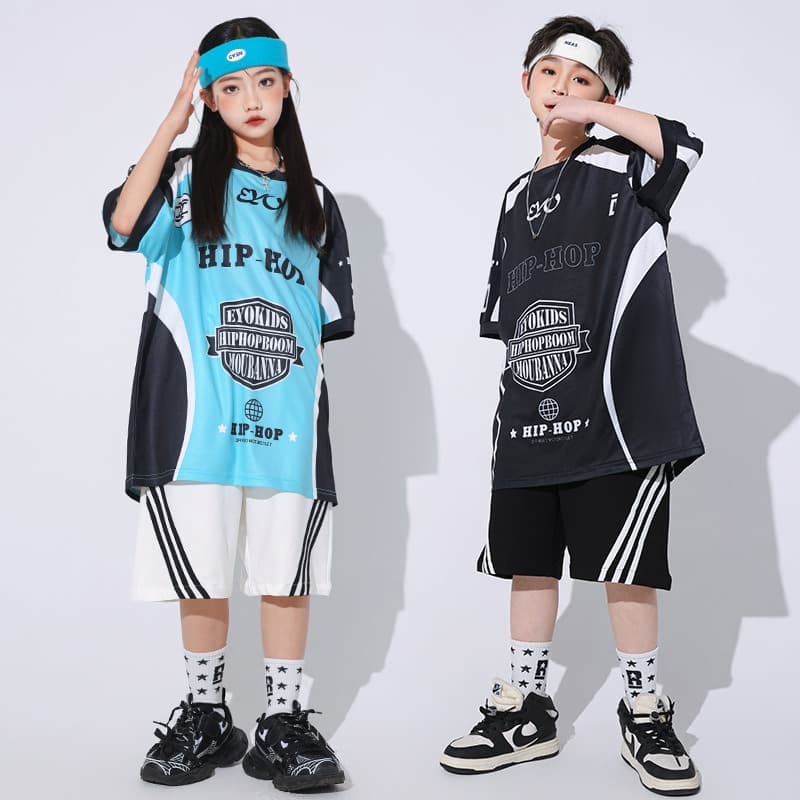 キッズ ヒップホップ ダンス衣装 上下セット パーティ イベント