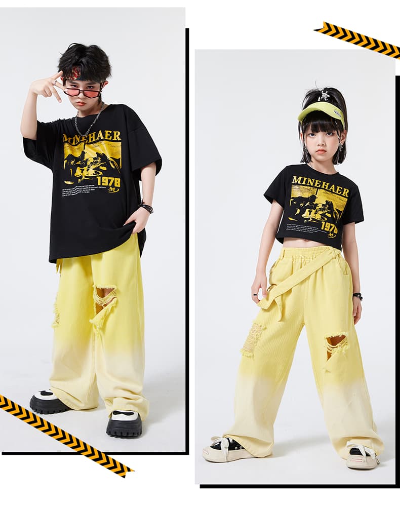 ダンス衣装 ダンス衣装 ストリート系ゆったりダンス上下セット