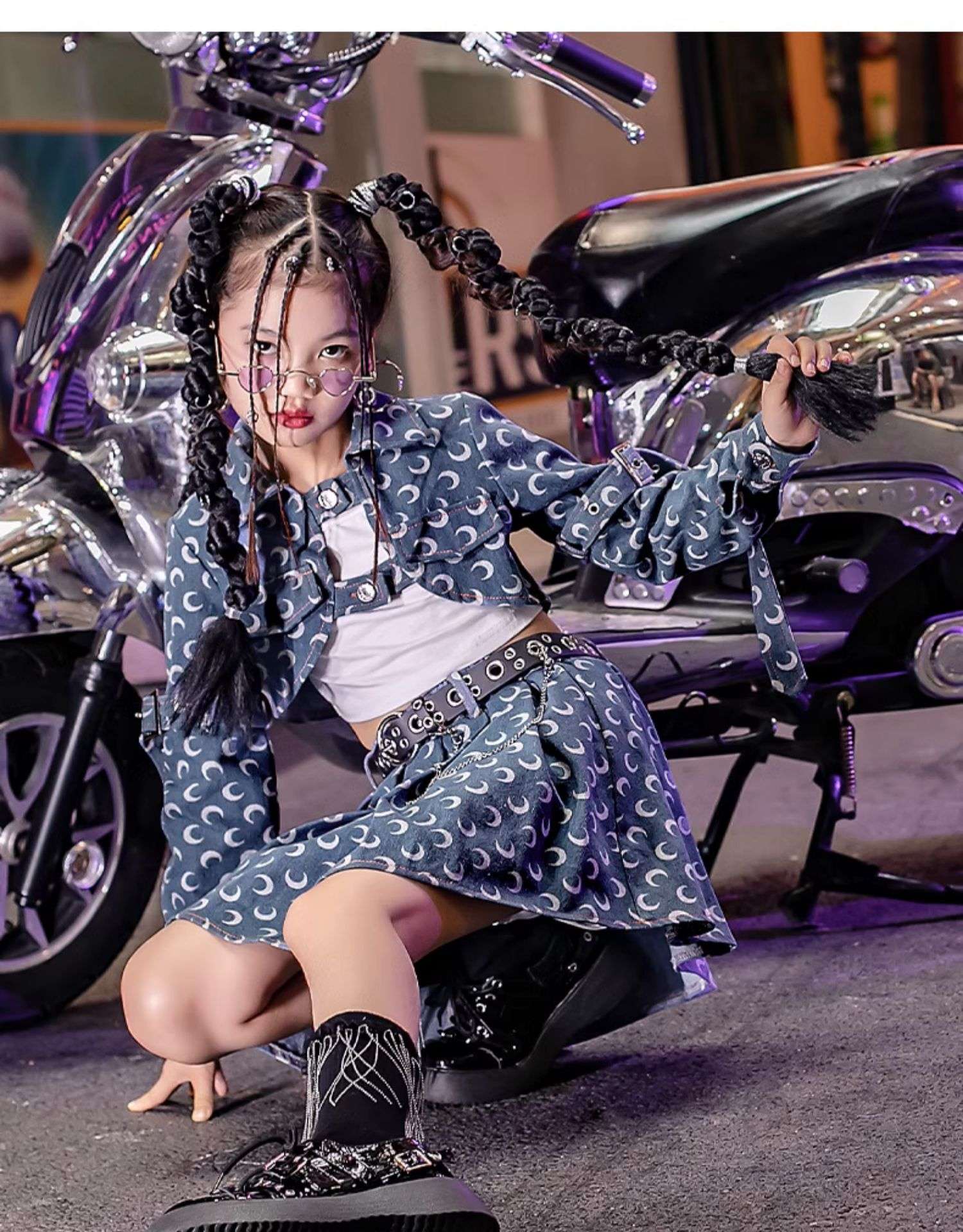 和風パンク調セットアップダンス衣装