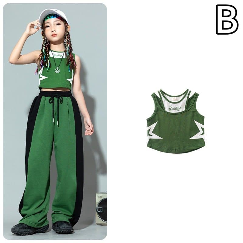 キッズ ジャズダンス衣装 トップス ボトムス セット