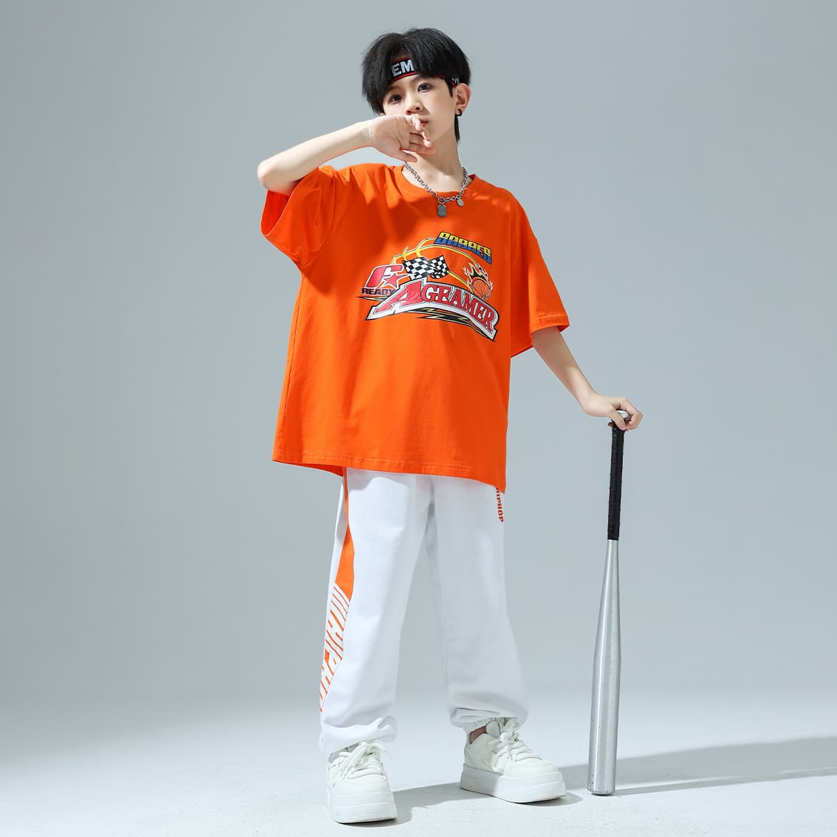 ダンス衣装 ダンス衣装 ストリート風レーサー上下セット
