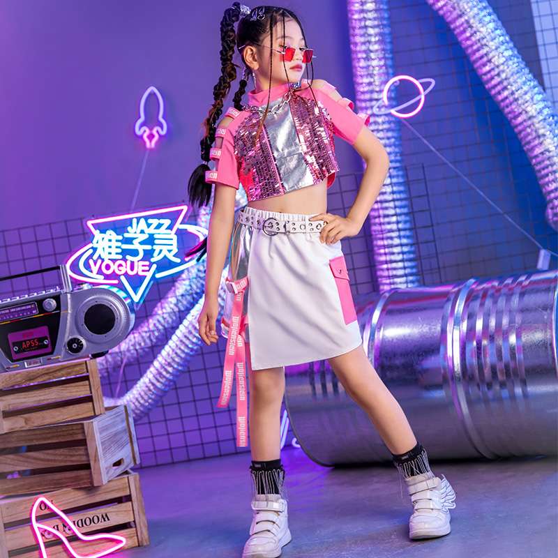 ダンス衣装 キラキラスポーティブセットアップ