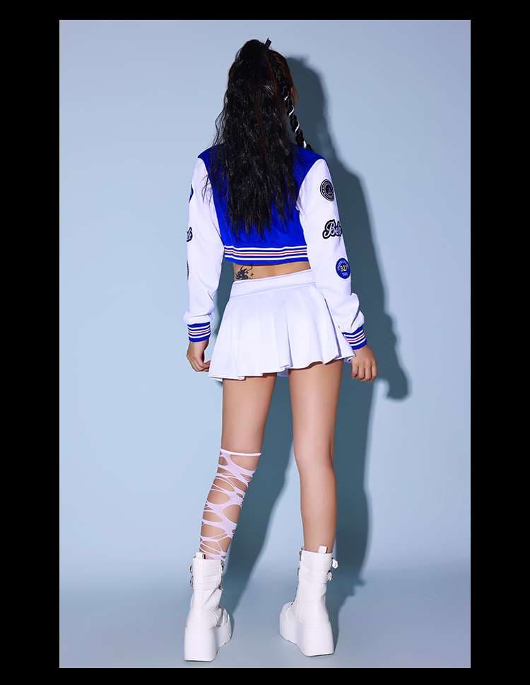 ダンス衣装 チアダンス風プレッピースタイル衣装セット