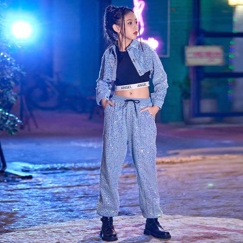 ダンス衣装 キラめき輝くツーピースセット