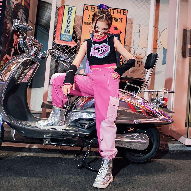 ダンス衣装 ゴスロリ系カーゴパンツセット