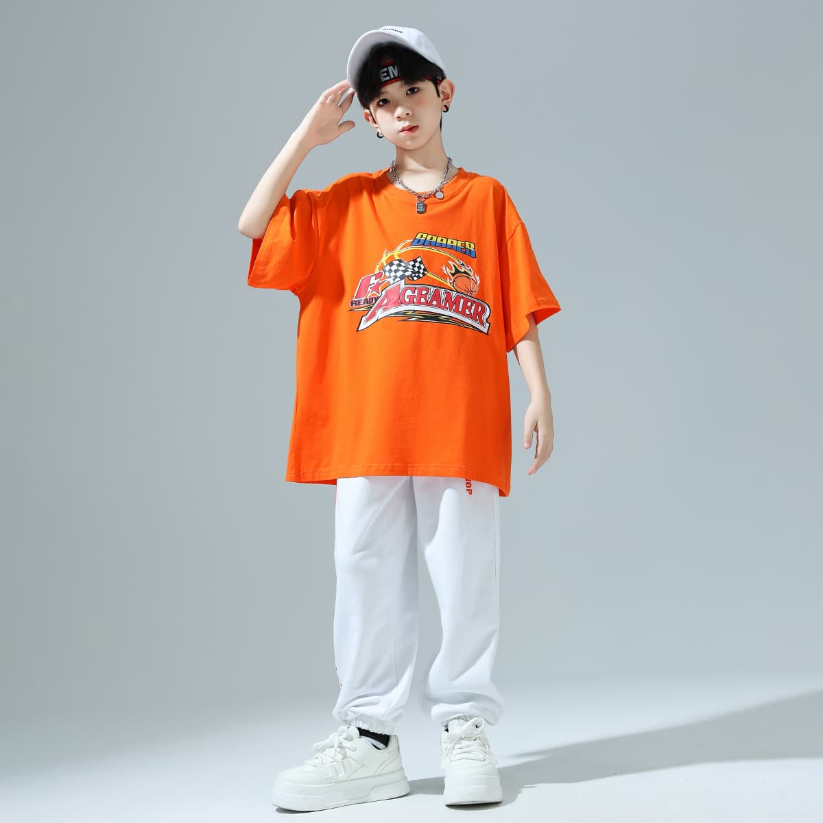 ダンス衣装 ダンス衣装 ストリート風レーサー上下セット