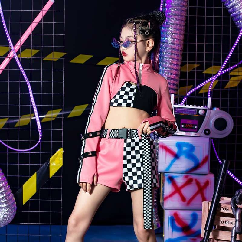 ダンス衣装 チェッカーミックス ストリート セットアップ