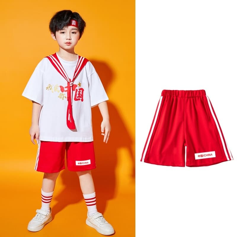 ダンス衣装 キッズ応援セーラー風ダンス衣装