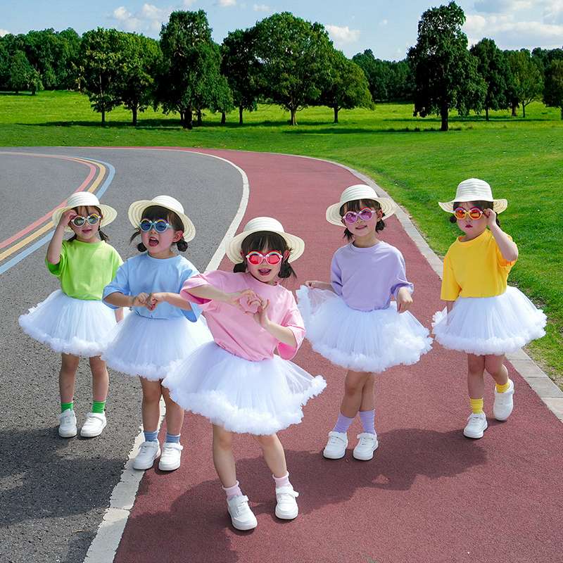 ダンス衣装 ふわふわチュチュスカート セットアップ