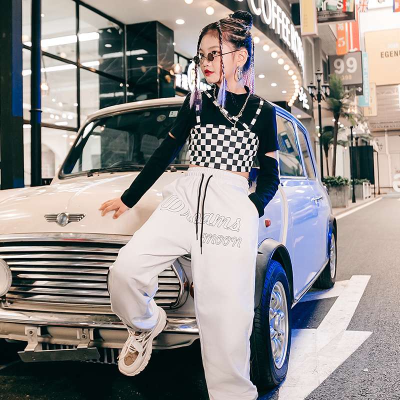 チェッカー×ストリート系ダンス衣装セット