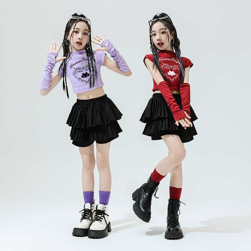 ダンス衣装 ポップガールダンサー衣装上下セットアップ