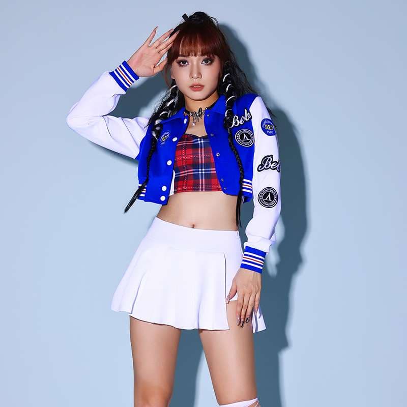 ダンス衣装 チアダンス風プレッピースタイル衣装セット