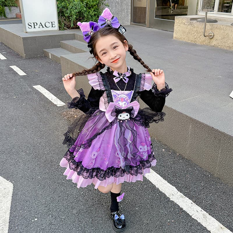 ダンス衣装 姫風ふりふりレースワンピース