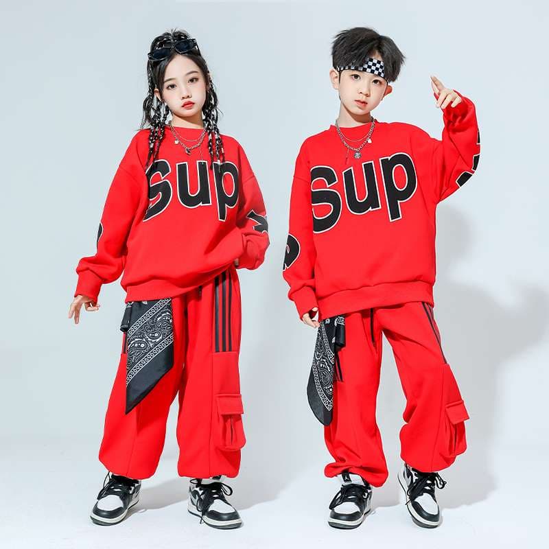 ストリート系カジュアルキッズダンス衣装セット