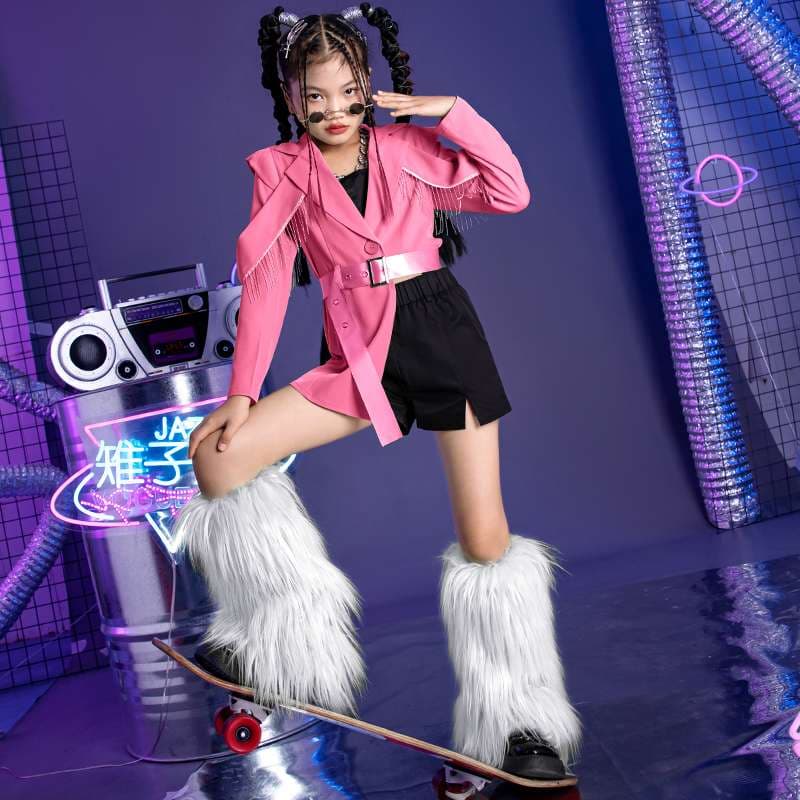 ダンス衣装 フリンジ付きジャケットセット