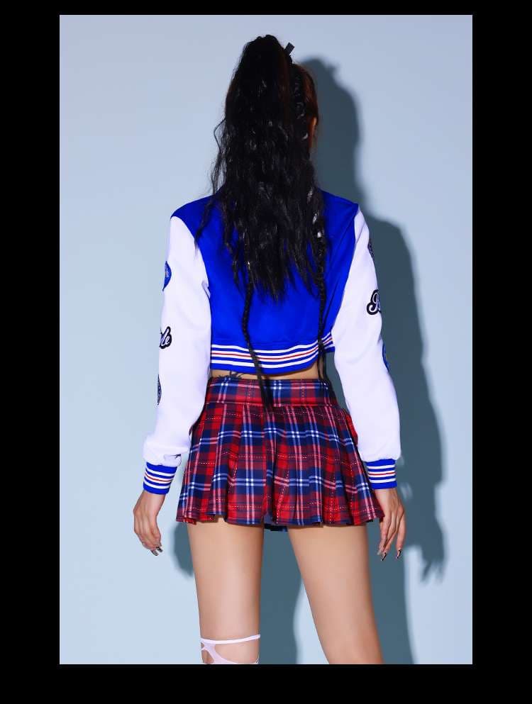 ダンス衣装 チアダンス風プレッピースタイル衣装セット