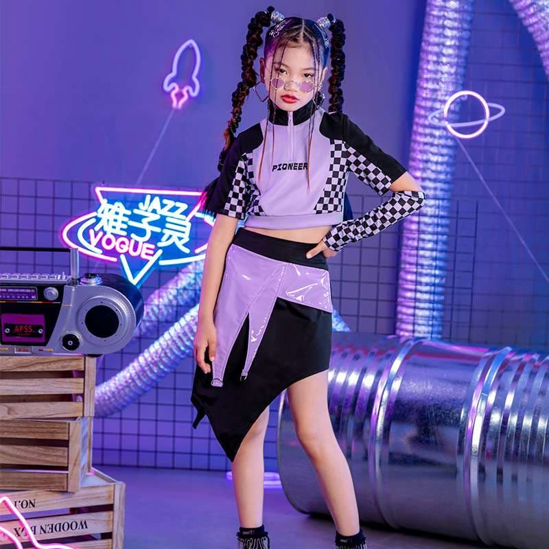 ダンス衣装 宇宙柄ストリート系ツーピースセット
