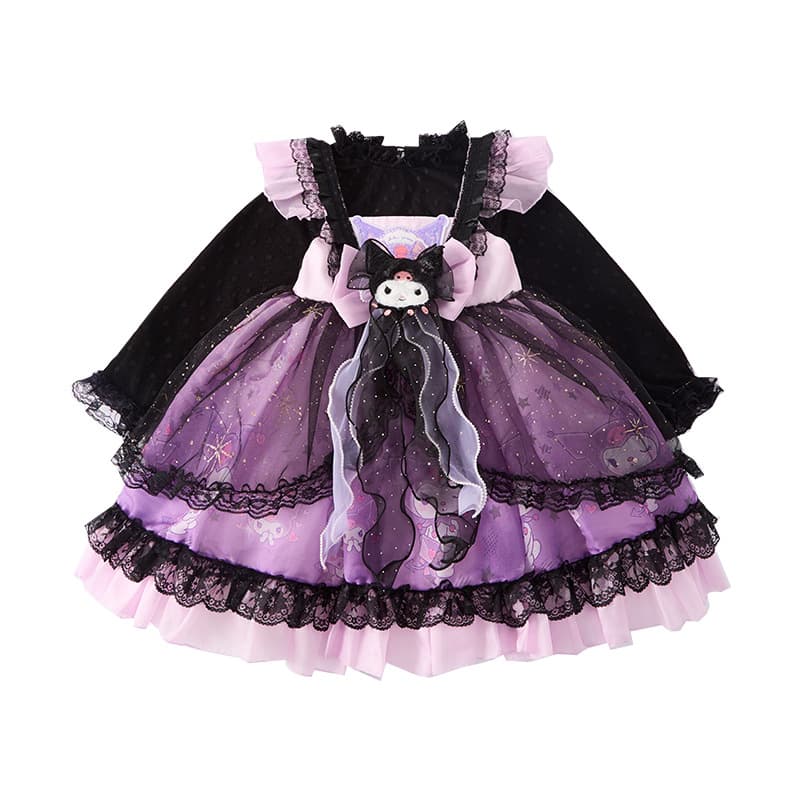 ダンス衣装 姫風ふりふりレースワンピース
