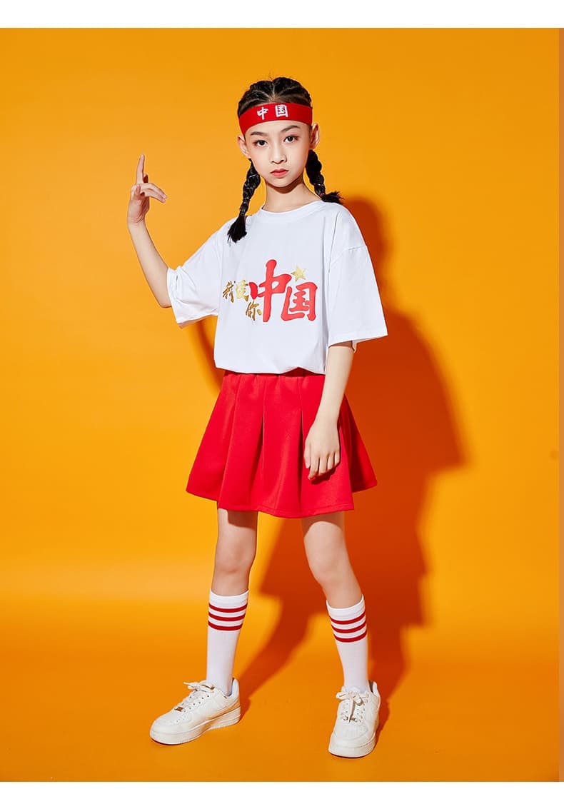 ダンス衣装 キッズ応援セーラー風ダンス衣装
