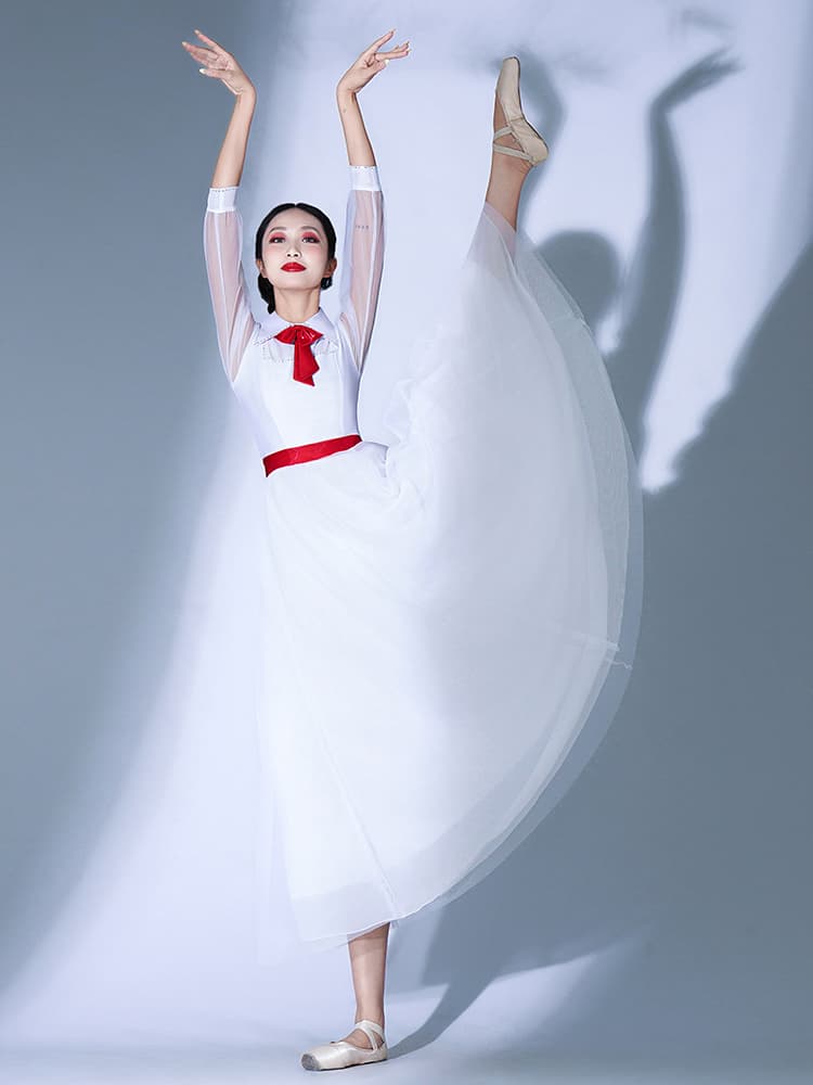 ダンス衣装 優美なるフレアワルツドレス