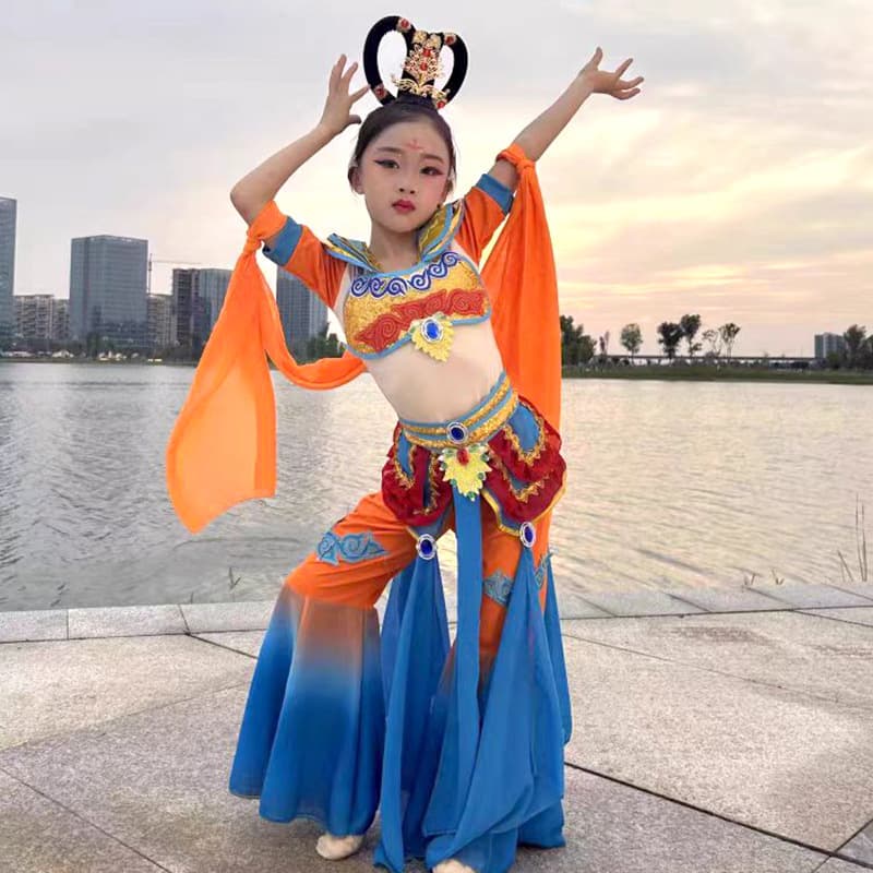 ダンス衣装 飛天舞姫 キッズ民族舞踊衣装