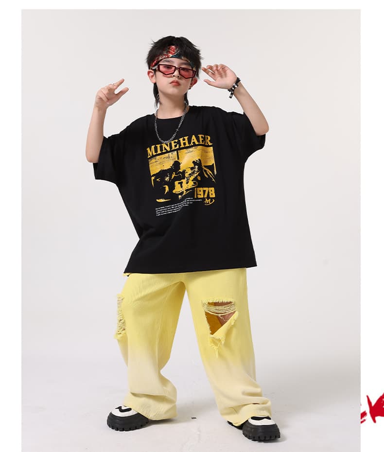 ダンス衣装 ダンス衣装 ストリート系ゆったりダンス上下セット