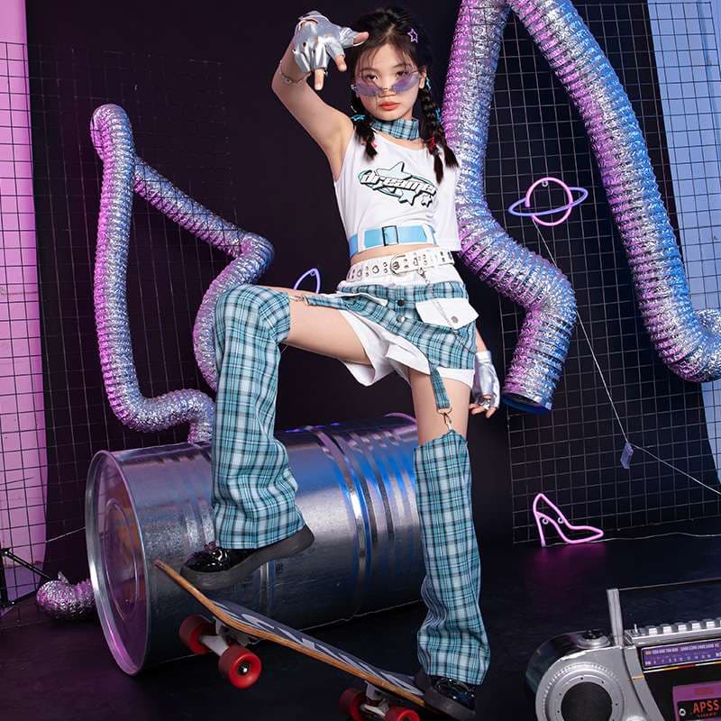 ストリート系チュール付きダンス衣装