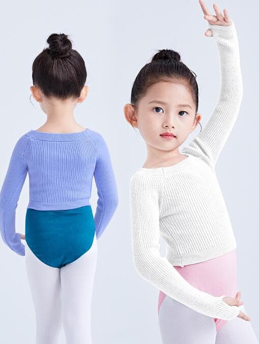 ダンス衣装 キッズ長袖ニットシャツ ダンス練習着 110-160センチ 9色展開