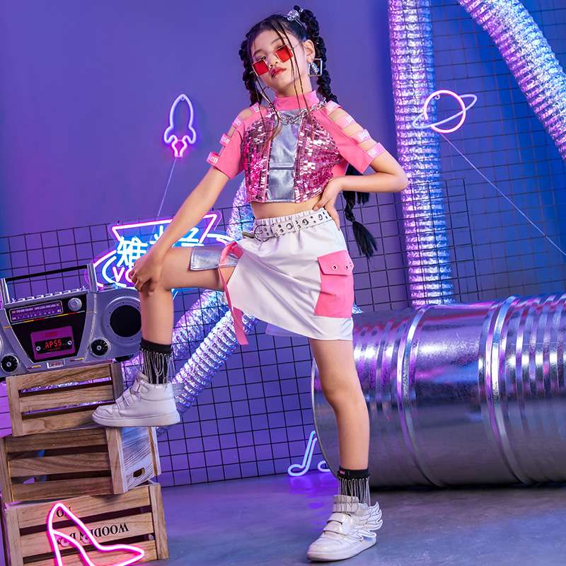 ダンス衣装 キラキラスポーティブセットアップ