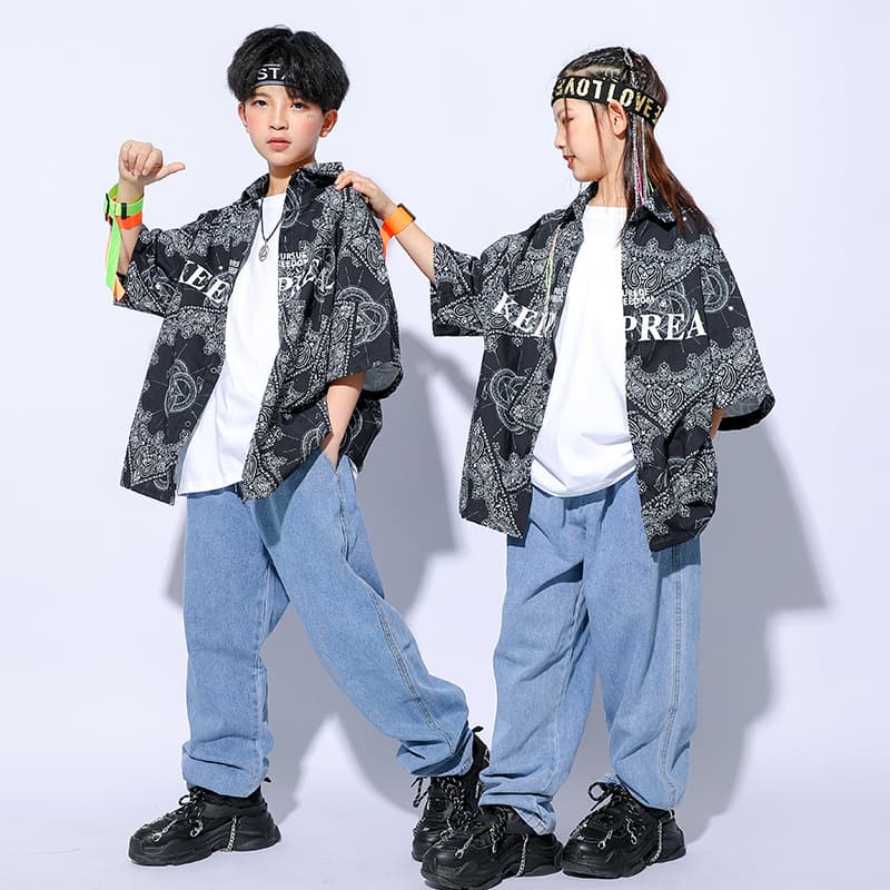 ダンス衣装 ダンス衣装 ペイズリービッグシルエット衣装セット
