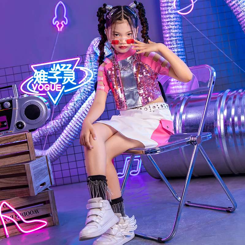 ダンス衣装 キラキラスポーティブセットアップ