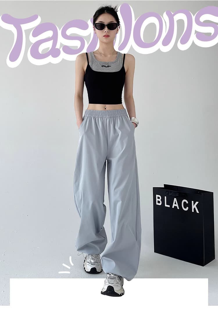 ダンス衣装 ヒップホップ カーゴパンツ レディース ワイドズボン 体型カバー 黒
