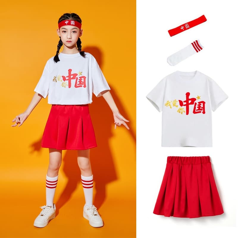 ダンス衣装 キッズ応援セーラー風ダンス衣装