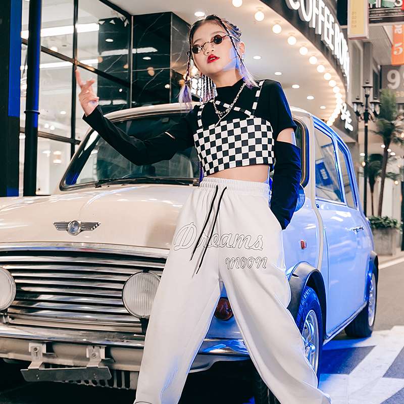 チェッカー×ストリート系ダンス衣装セット