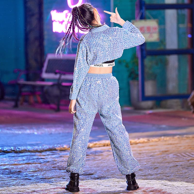 ダンス衣装 キラめき輝くツーピースセット