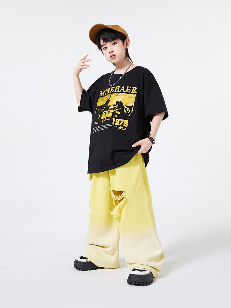 ダンス衣装 ダンス衣装 ストリート系ゆったりダンス上下セット
