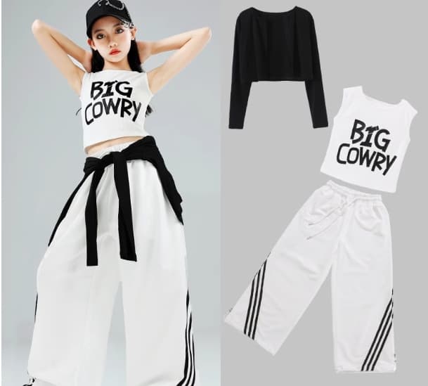 ダンス衣装 ストリートダンス キッズ上下3点セットアップ