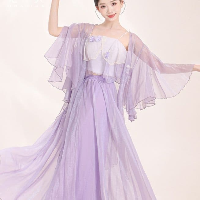 ダンス衣装 優雅シフォン舞姫セット