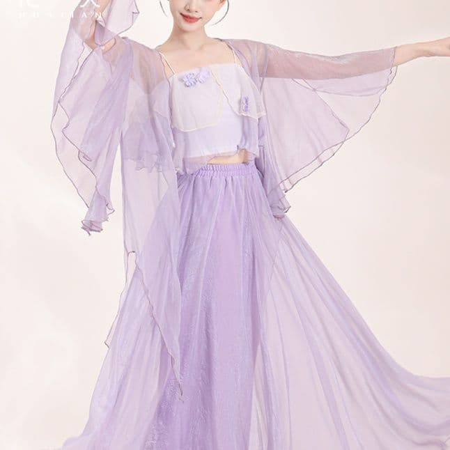 ダンス衣装 優雅シフォン舞姫セット