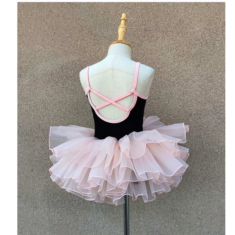 ダンス衣装 華やか層重ね子供用バレエチュチュ