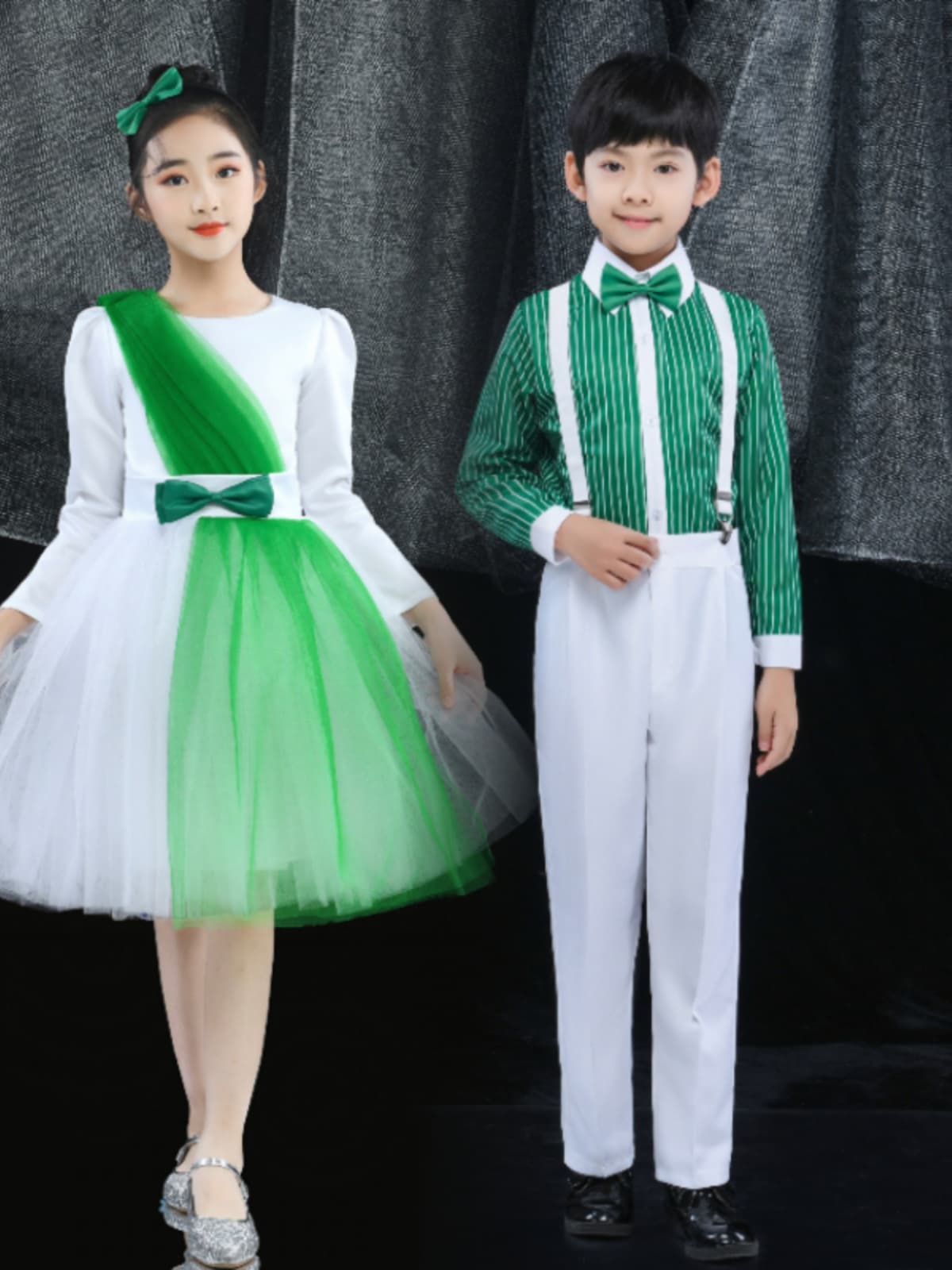 ダンス衣装 学芸会キッズフォーマル ツーピースセット